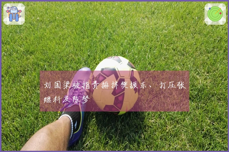 刘国梁被指责排挤樊振东、打压张继科及陈梦